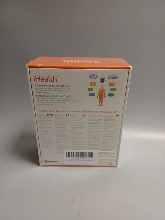 BOXED SEALED IHEALTH WIRELESS BLOOD PRESSURE WRIST MONITOR 