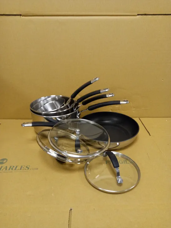 MEYER INDUCTION STAINLESS STEEL COOKWARE SET