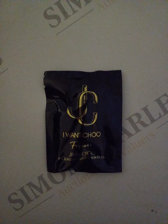 APPROXIMATELY 240 X 2ML JIMMY CHOO I WANT CHOO FOREVER EAU DE PARFUM SAMPLES 