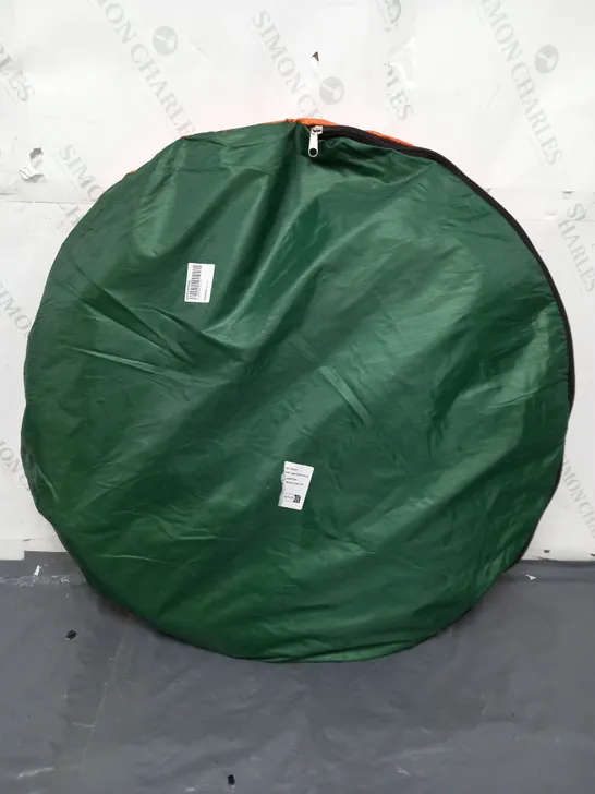 ORANGE AND GREEN POP UP TENT