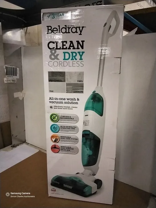 BOXED BELDRAY CLEAN & DRY CORDLESS ALL IN ONE WASH & VACUUM SOLUTION