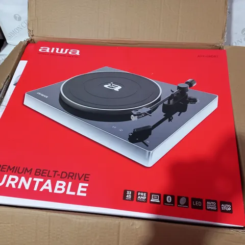 AIWA PREMIUM BELT DRIVE TURNTABLE WITH PHONO PRE-AMPAPX-680BT 