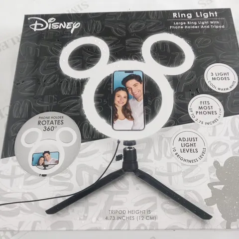 12 BOXED DISNEY RING LIGHT LARGE RING LIGHT WITH PHONE HOLDER AND TRIPOD(12 BOXES)