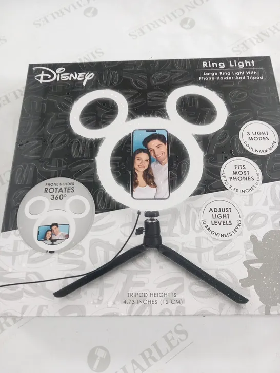 12 BOXED DISNEY RING LIGHT LARGE RING LIGHT WITH PHONE HOLDER AND TRIPOD(12 BOXES)