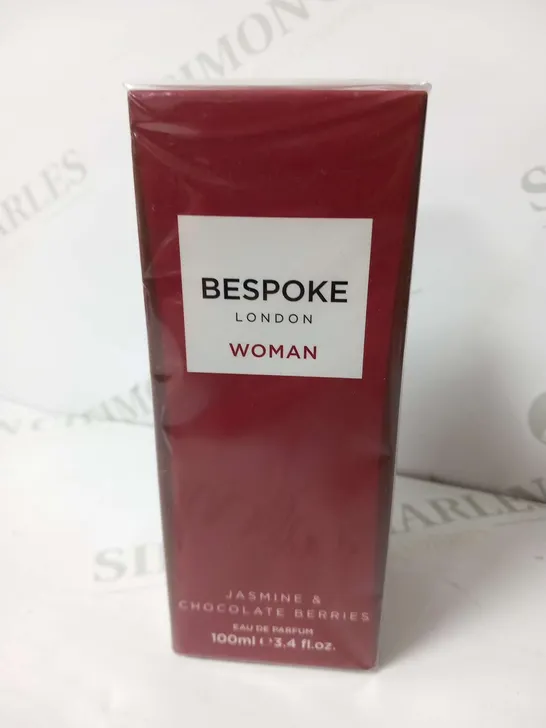 BOXED AND SEALED BESPOKE LONDON WOMAN JASMINE AND CHOCOLATE BERRIES EAU DE PARFUM 100ML