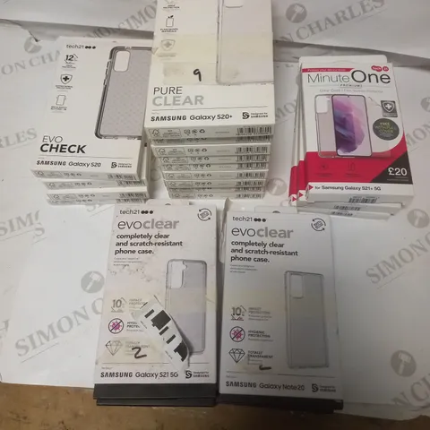 LOT OF 20 ASSORTED TECH21 CASE KITS FOR VARIOUS SAMSUNG GALAXY MODELS