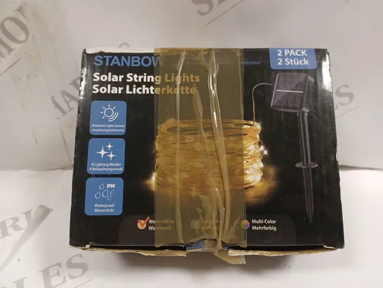 BOXED STANBOW SOLAR STRING LIGHTS 