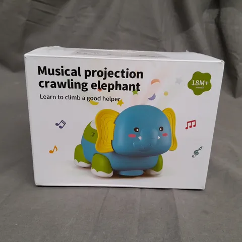 MUSICAL PROJECTION CRAWLING ELEPHANT