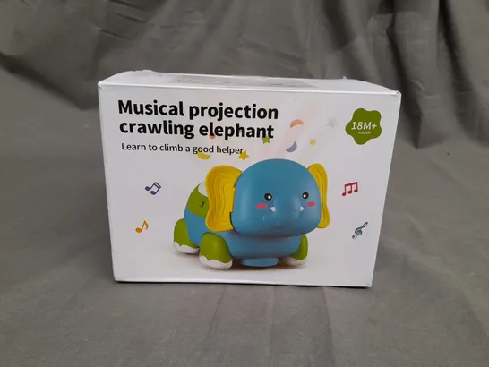 MUSICAL PROJECTION CRAWLING ELEPHANT