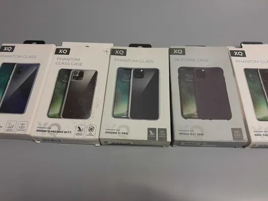 LOT OF 5 ASSORTED XQ PHONE CASES 