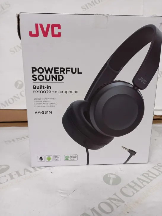 JVC POWERFUL SOUND HEADPHONES