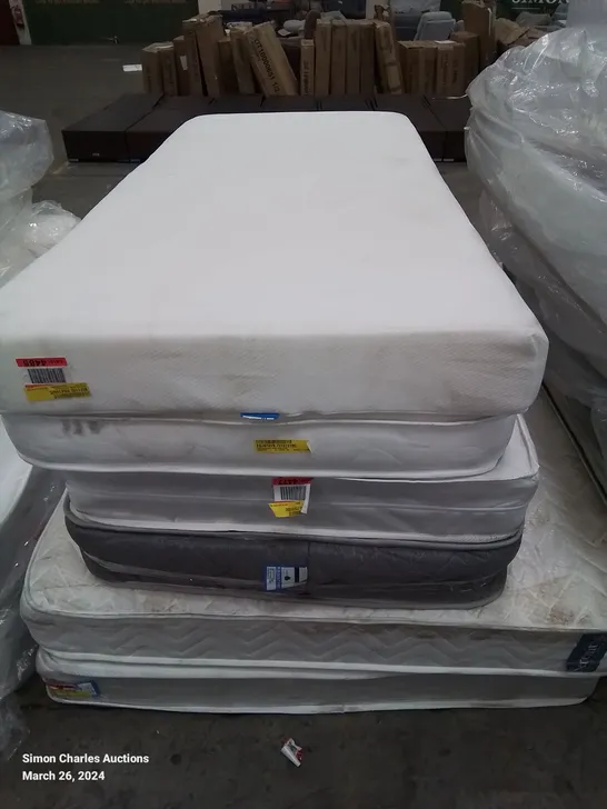 LOT OF 6 ASSORTED MATTRESSES - VARIOUS SIZES