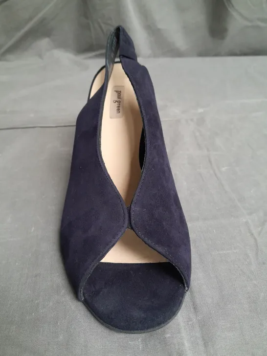 BOXED PAIR OF PAUL GREEN OPEN TOE HEELED SHOES SIZE 6.5