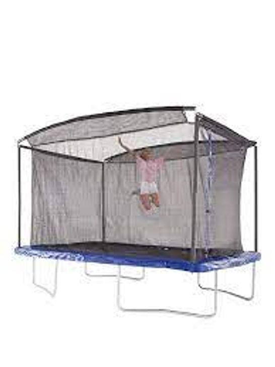 BOXED SPORTSPOWER 10 X 8FT RECTANGULAR TRAMPOLINE WITH EASI-STORE (2 OF 2 BOXES) RRP £252.99