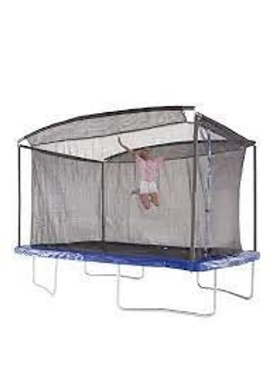 BOXED SPORTSPOWER 10 X 8FT RECTANGULAR TRAMPOLINE WITH EASI-STORE (BOX 1 OF 2 ONLY)