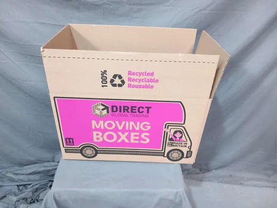 APPROXIMATELY 22 DIRECT GLOBAL TRADING MOVING BOXES APPROXIMATELY 50 X 30 X 30CM