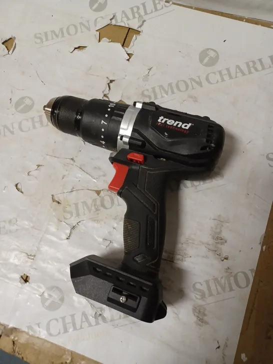 TREND T18S/CDB CORDLESS BRUSHLESS COMBI DRILL (BARE TOOL)BLACK, 18 V