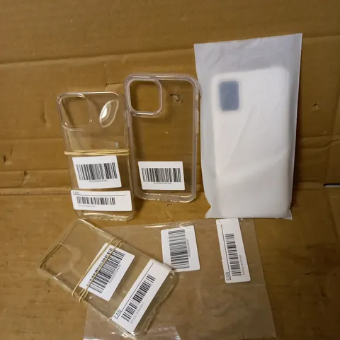 LOT OF 5 ASSORTED CLEAR CASES AND SCREENS