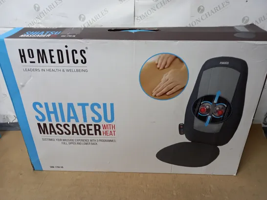 BOXED HOMEDICS SHIATSU MASSAGER WITH HEAT