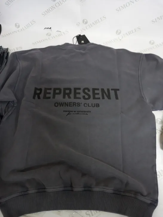 REPRESENT OWNERS CLUB DARK GREY JUMPER - MEDIUM