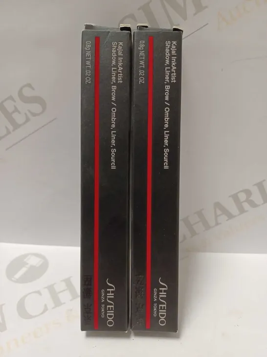 LOT OF 2 SHISEIDO KAJAL INKARTIST LINERS - #04-AZUKI RED