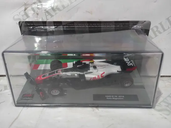 FORMULA ONE 1:43 SCALE HAAS VF-18 2018 MODEL CAR - KEVIN MAGNUSSEN