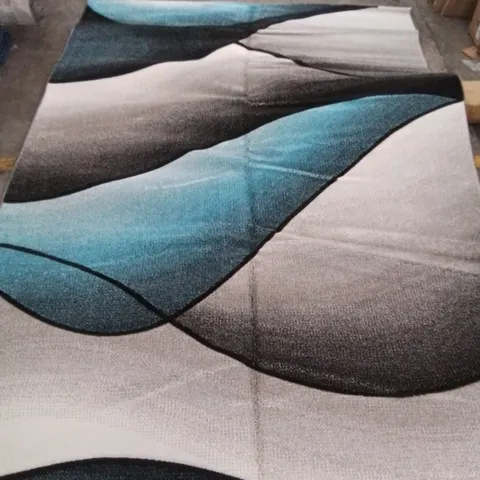 MALIAH TURQUOISE/GREY RUG // SIZE: 240 X 330CM