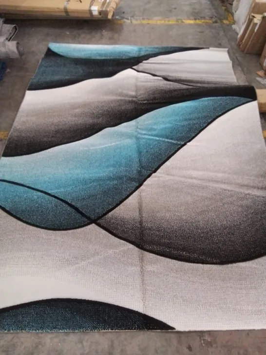 MALIAH TURQUOISE/GREY RUG // SIZE: 240 X 330CM