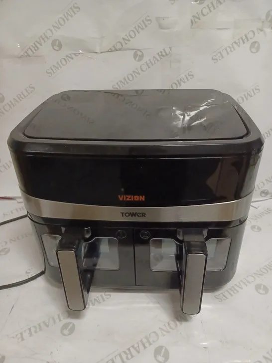 TOWER VORTEX 9L VIZION DUAL BASKET AIR FRYER  RRP £159.99