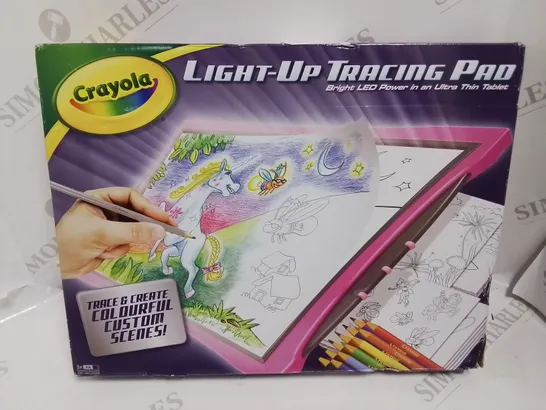 BOXED CRAYOLA LIGHT UP TRACING PAD ASSORTMENT  RRP £26.99