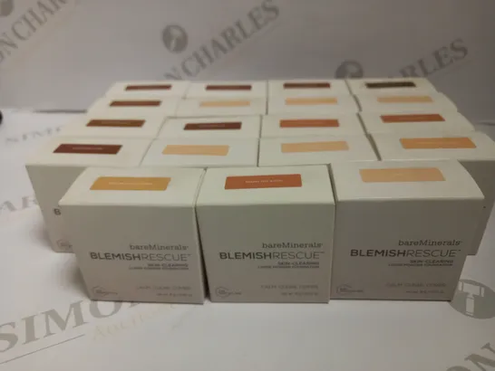 LOT OF APPROX. 19 BAREMINERALS BLEMISH RESCUE SKIN-CLEARING LOOSE POWDER FOUNDATION - ASSORTED SHADES