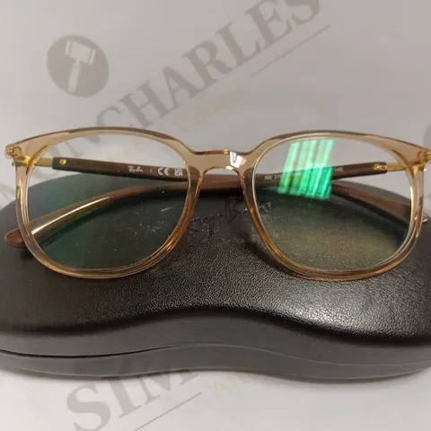 RAYBAN BROWN FRAMED PRESCRIPTION GLASSES