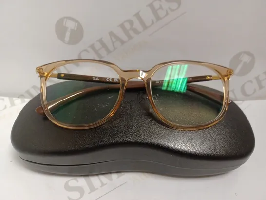 RAYBAN BROWN FRAMED PRESCRIPTION GLASSES