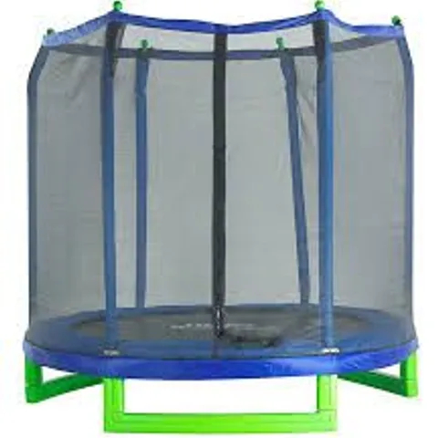 BOXED UPPERBOUNCE 7" LARGE TRAMPOLINE AND ENCLOSURE SET (2 BOXES)