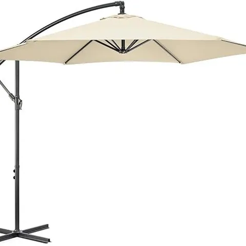 BOXED CHRISTOW BANANA PARASOL - BEIGE