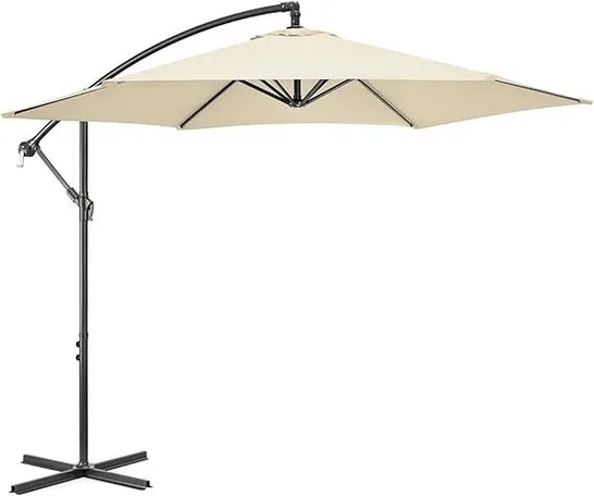 BOXED CHRISTOW BANANA PARASOL - BEIGE