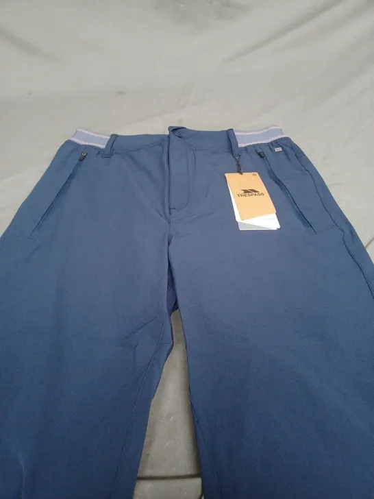 TRESPASS FEMALE 3/4 TROUSERS IN NAVY - MEDIUM