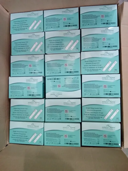 PALLET OF 24 BOXES EACH CONTAINING  APPROXIMATELY 72 EASY HOME SINGLE DRUG SCREEN TESTS