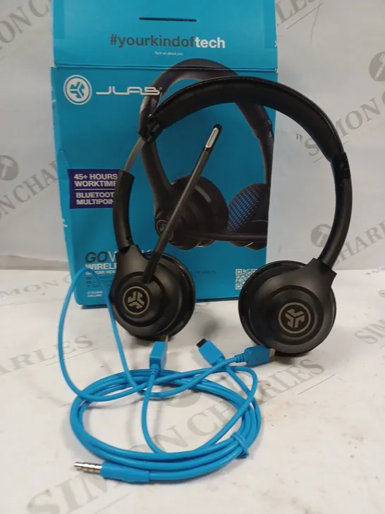 BOXED JLAB GOWORK WIRELESS ON-EAR HEADSET 