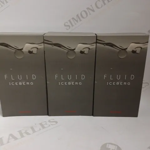 BOX OF 3 FLUID ICEBERG EAU DE TOILETTE SPRAY FOR WOMEN - 50ML