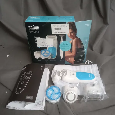 BRAUN SILK EPIL 5 SHAVE, TRIM AND EPILATE