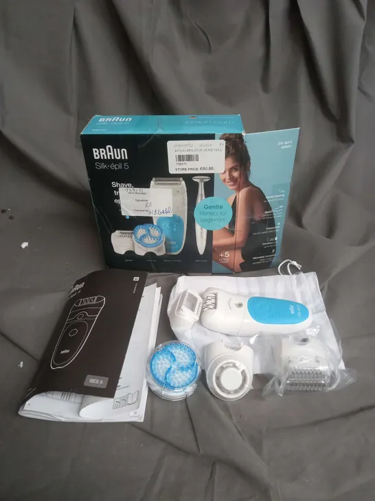 BRAUN SILK EPIL 5 SHAVE, TRIM AND EPILATE