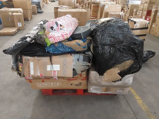 PALLET OF ASSORTED FURNITURE PARTS AND HOUSEHOLD PRODUCTS 