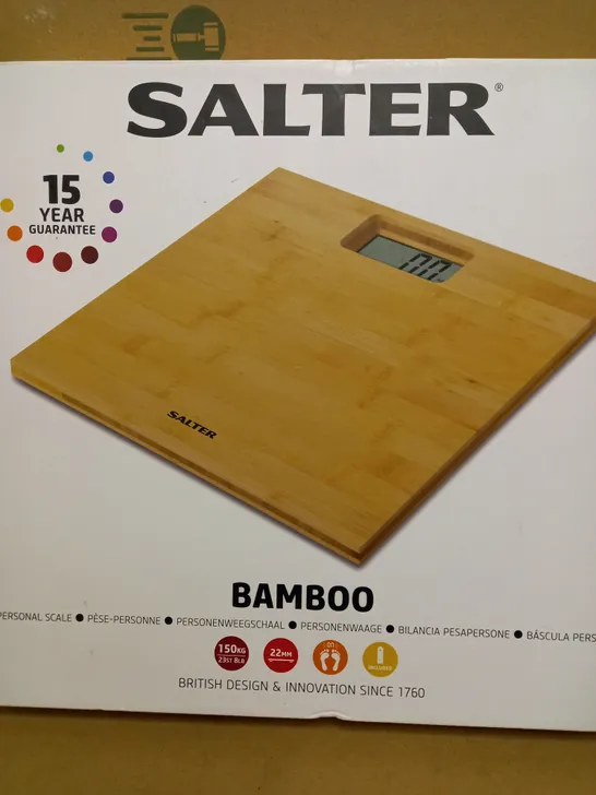 BOXED SALTER BAMBOO PERSONAL SCALE 