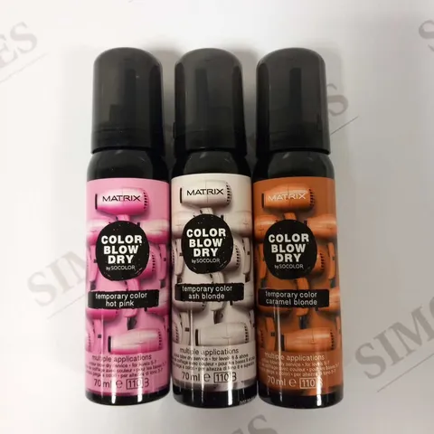 APPROXIMATELY 24 BOTTLES OF MATRIX MIXED BLOW DRY BY SOCOLOR SPRAY 70ML