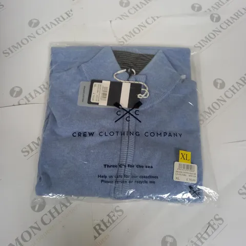 PACKAGED CREW CLOTHING COMPANY ORGANIC COTTON HALF ZIP JUMPER - XL 