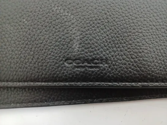 BLACK LEATHER COACH PURSE 