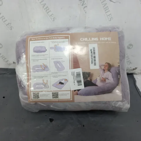 CHILLING HOME FULL BODY PURPLE PILLOW 