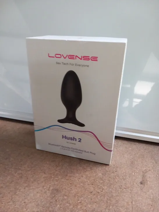 BOXED LOVENSE HUSH 2 BLUETOOTH REMOTE CONTROLLED BUTT PLUG