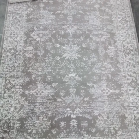 QUALITY DESIGNER TRADITIONAL DESIGN GREY AREA RUG 230/160